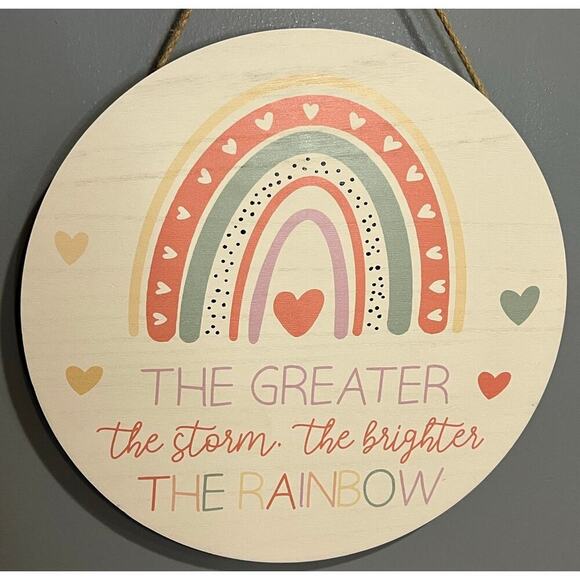 Super Cute Rainbow Wall Decor - Picture 2 of 3